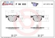 Керамические задние колодки (P06033X) Brembo на BMW 5 Серии (E60) 520-525