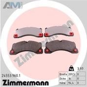 Передние керамические тормозные колодки (24553.960.1) ZIMMERMANN для Porsche Cayenne (2017-2024) Диски 18 дюймов