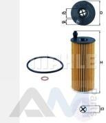 Масляный фильтр KNECHT (OX404D) на BMW X5 (F15) 25d/25dX N47S1