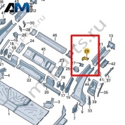 Перегородка Volkswagen id3 2020-2024 1EA801731