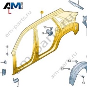 Боковина слева VAG 3CC809605 Volkswagen 2021-2026