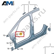 Кронштейн крыла Volkswagen id3 2020-2024 10A810423