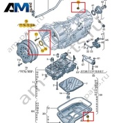 Ремкомплект для манжетного уплотнения VAG 0DR323862