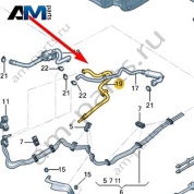 Топливный шланг Audi A6 (C7) 2015-2018 4G0201543K