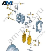 Передние тормозные колодки Volkswagen Crafter 2012-2016 2E0698151E