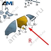 Стекло двери заднее правое Audi A6 (C8) Avant/Allroad 2019-2024 4K9845026A