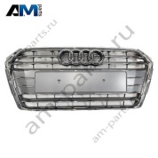 Решётка радиатора матовая (dark chrom) Ауди А4 В9 (рестайлинг) 8W0853651ABFUQ