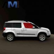 Стекло передней двери правое Йети 5L0845022G