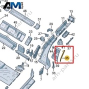 Уплотнение Volkswagen id3 2020-2024 1EA804535