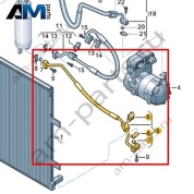 Трубопровод хладагента Volkswagen id3 2020-2024 1EA816530J