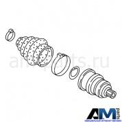 Наружный ШРУС с ротором и монт для Audi Q5 II 80A498099
