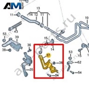 Кронштейн облицовки VAG 07K133163G