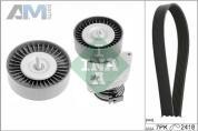 Комплект ремня с натяжителем (INA) 529033410 для Mb C-klasse 2006-2015 III (W204) C 200 COMPRESSOR (184 л.с.)