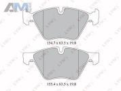 Передние тормозные колодки BD1414 (LYNXauto) для автомобилей BMW