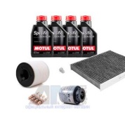 Набор для ТО-2 Skoda Rapid 1.2 TSI с угольным фильтром и маслом Motul 5W30