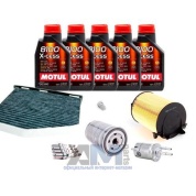 Набор ТО-2_4 для Шкода Октавия А5 1.6 102 л.с. BGU BSF с маслом Motul 5W40