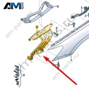 Распорка Audi A7 (4K) 2019-2024 4K8821132A