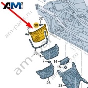 Водоотводящий короб Audi A8 (D5) 2018-2024 4N0819523D