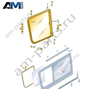 Боковое стекло (сдвижное) Volkswagen Crafter 2012-2016 2E1847707A