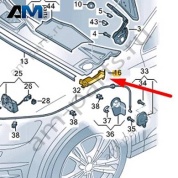 Уплотнение Audi Q8 2019-2024 4M8821169