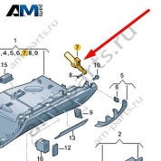 Микролифт с выключателем Audi A8 (D4) 2014-2017 4H1880324