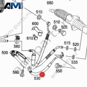 Трубка ГУР A1644601724 для Mercedes ML W164
