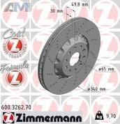 Передние тормозные диски ZIMMERMANN 600.3262.70 на Audi Q3 (F3) 2019-2026