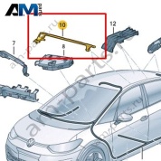 Канал для кабеля Volkswagen id3 2020-2024 10A971615B
