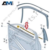 Уплотнитель водительской двери с накладкой Volkswagen Тигуан 57G837475A041