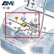 Комплект тросов капота Volkswagen T-Roc 2018-2024 2GA823531