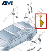 Шумоизоляция Volkswagen Jetta VII 2020-2024 17A864239