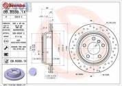 Перфорированные задние тормозные диски 320X20 (09.B338.1X) Brembo для BMW 3 Серии F30 рестайлинг 320d/320dX