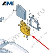 Преобразователь напряжения Audi Q8 e-tron 2024-2024/Audi e-tron 2019-2023 4KE907171C