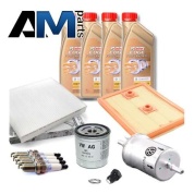 Комплект неоригинальных фильтров и моторное масло 5W40 для ТО-4 Polo Sedan New (2020-2023) 1.4 TSI 125 л.с.