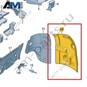 Усилитель лонжерона Volkswagen id-Buzz 2023-2024 1N3804119A
