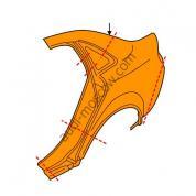 Крыло заднее левое Ауди А4 (В7) 8E5809839A