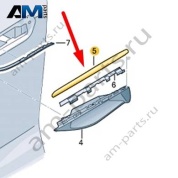 Планка пассажирской ручки двери сверху 8B3837908GRU на Ауди А6 С9 2025-2026
