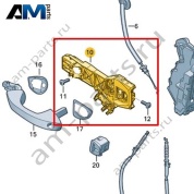 Корпус ручки Volkswagen id-Buzz 2023-2024 1T3837886B