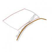 Оригинальная накладка крыши левая Audi A5 (8T) Coupe 8T0853703F2ZZ