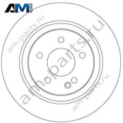 Задние тормозные диски DF6788S TRW для Мерседес 109/110/111/114 CDI/BLUETEC