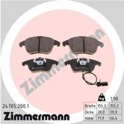 Комплект передних тормозных колодок ZIMMERMANN 24705.200.1 на Audi A4 (B8)