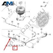 Трубопровод системы охлаждения Porsche Macan S (CTMA) 95B121049K