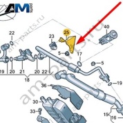 Кронштейн трубопровода хладагента Audi Q8 e-tron 2024-2024/Audi e-tron 2019-2023 4KL820195A