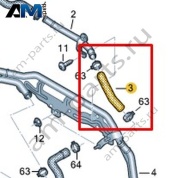 Шланг системы охлаждения Volkswagen AMAROK 2017-2022 2H4121157