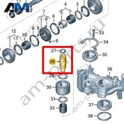 Ось шестерни заднего хода VAG 0CK311769A