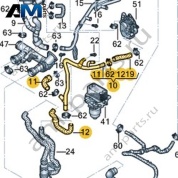 Трубопровод системы охлаждения VAG 04L121064AB