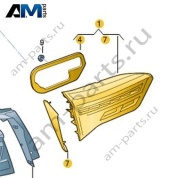 задний левый светодиодный фонарь с противотуманным фонарем Volkswagen T-Roc 2018-2024 2GA945093