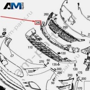 Наполнитель переднего бампера A1778859402 Mercedes A-class W177