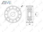Ролик обводной PB7002 (LYNXauto) для автомобилей VAG