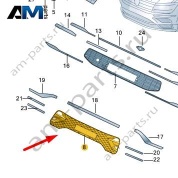 Решетка радиатора черная Volkswagen Тигуан 57G853677B041